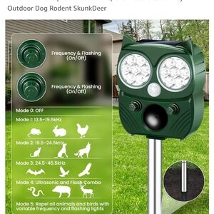 Green Ultrasonic Animal Repeller